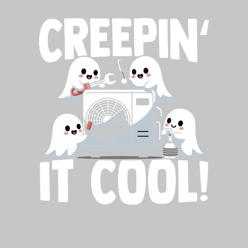 Technicien climatiseur Spooky Ghost CVAC