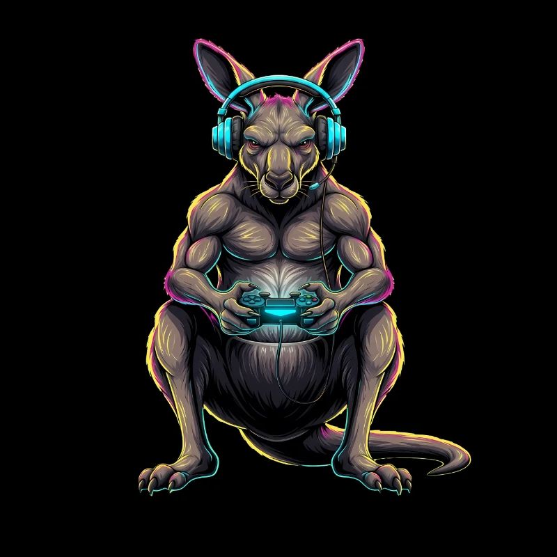 Känguru Spiele Tier Videospiele Lustiges Känguru