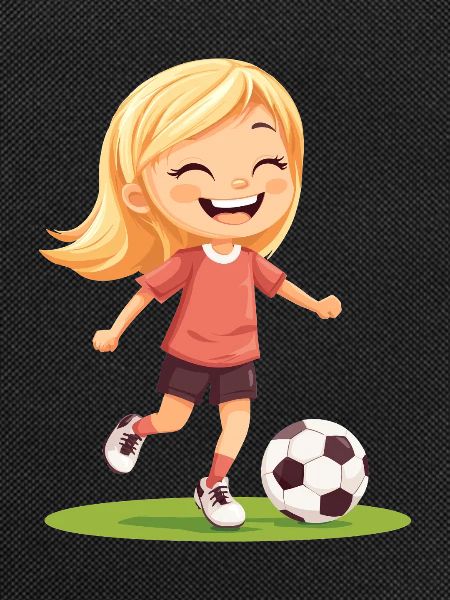 Smiling soccer player
