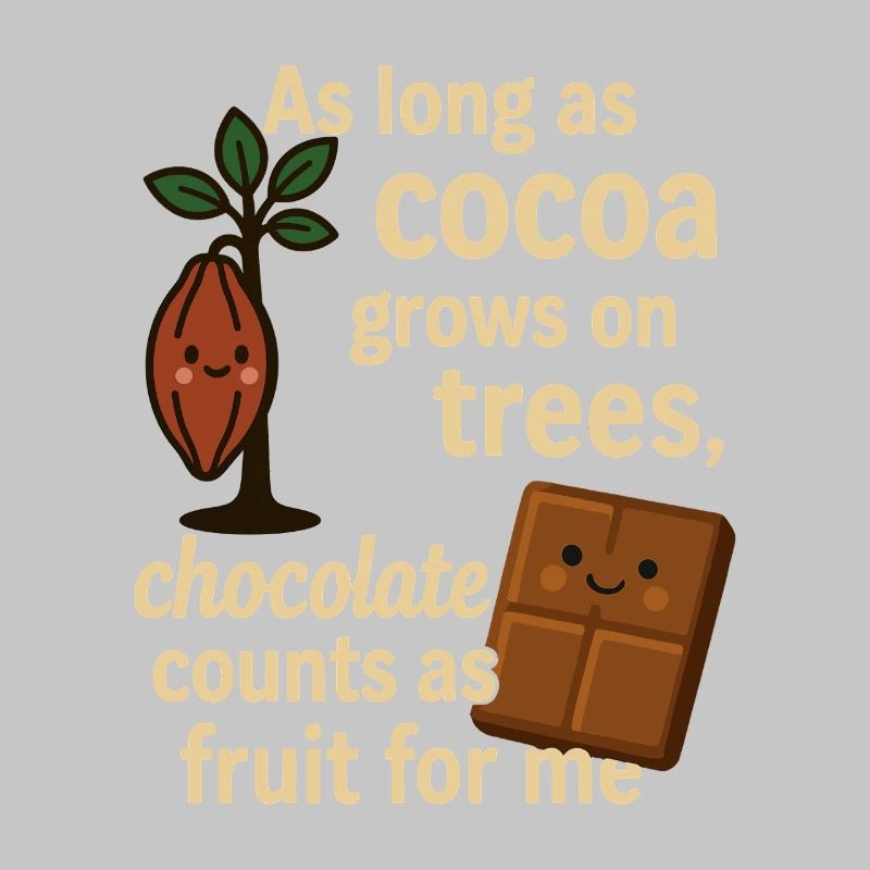 Chocolate is fruit – cocoa humor saying