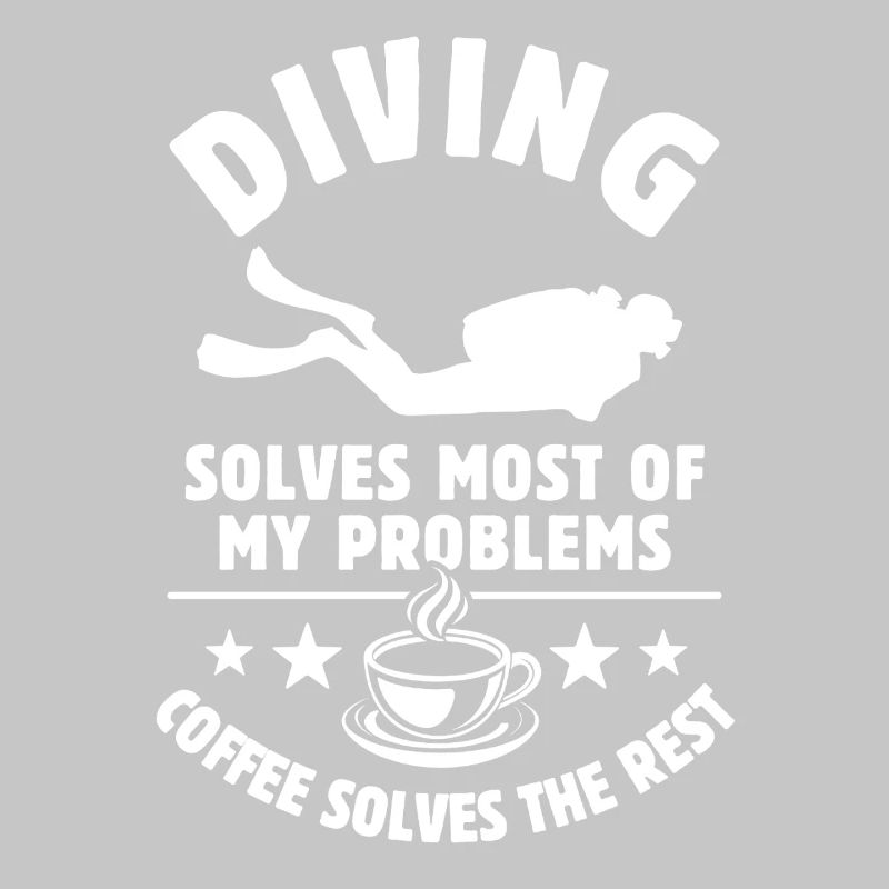 Diving solves most of my Problems Kaffee Geschenk