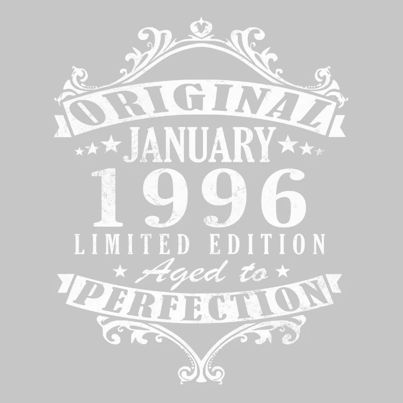 Januar 1996 Vintage-Retro-Geburtstagsgeschenk