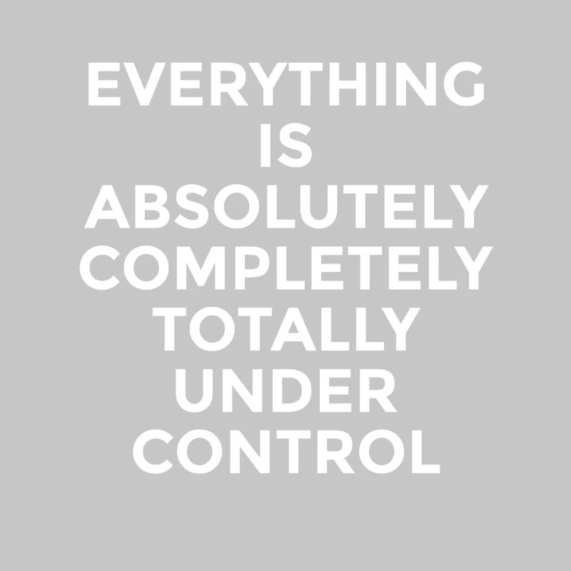 Everything Is Under Control – Witziger Spruch