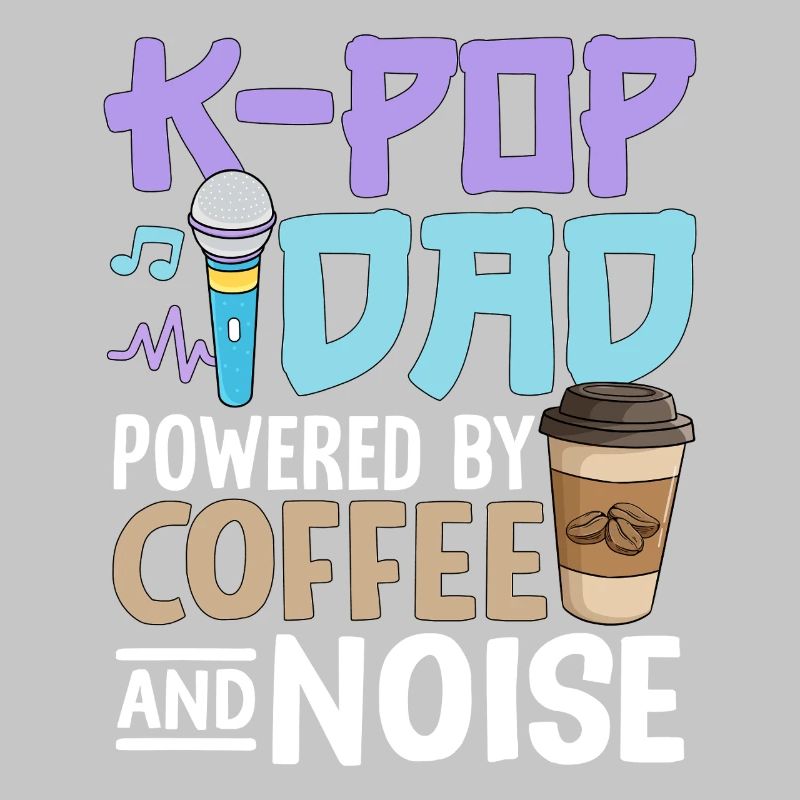 K Pop Dad alimenté par le café et le bruit