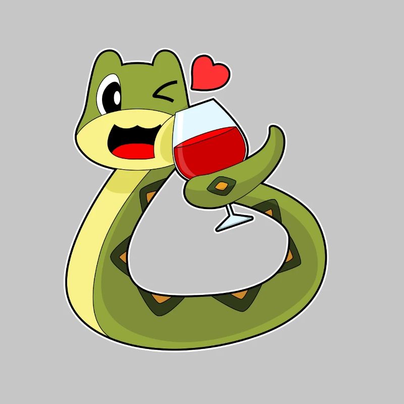 Snake Red Wine