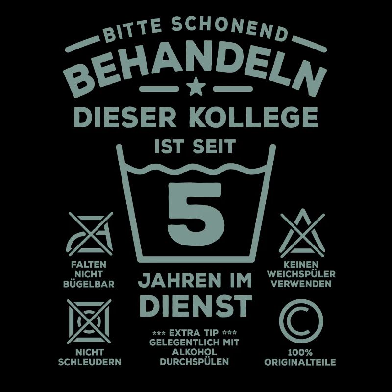 5 ans de service - traite avec douceur - collègue