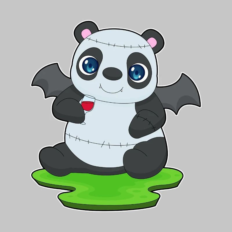 Panda Halloween Bat