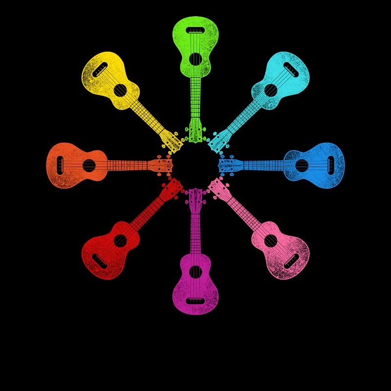 Hawaiian Ukulele Uke Rainbow