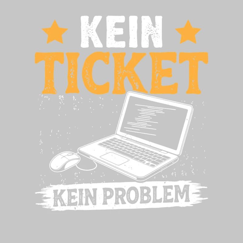 Nerd Computer NO TICKET NO PROBLEM FUNNY