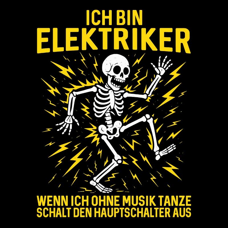 Je suis Électricien Skeleton Dance