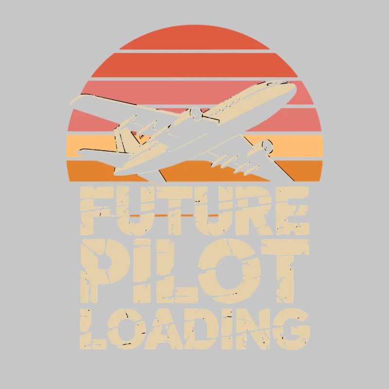  Future Pilot Loading Flugzeug Retro