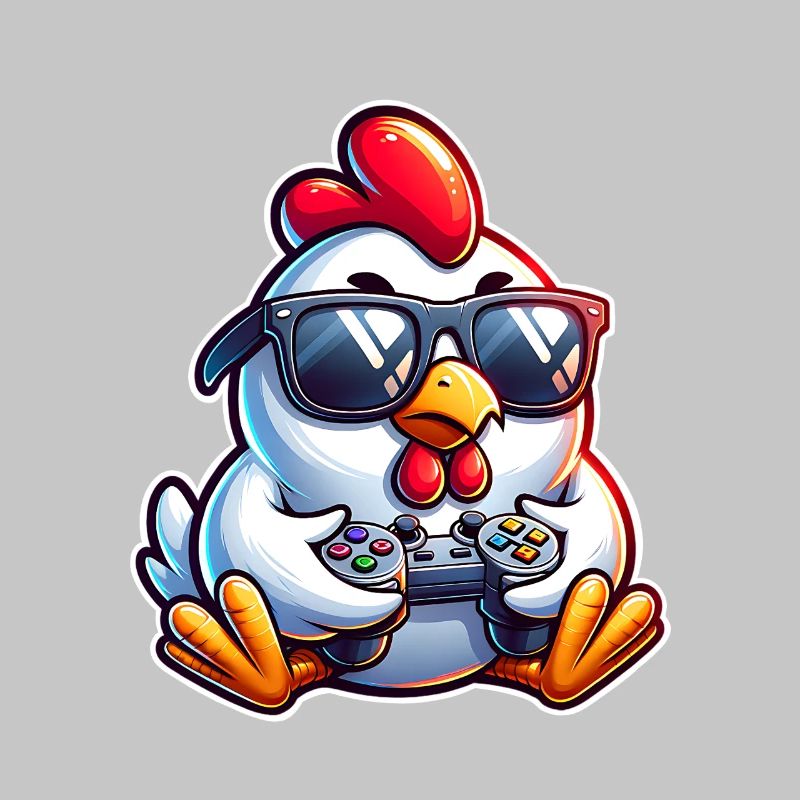 Gamer Chicken with Controller