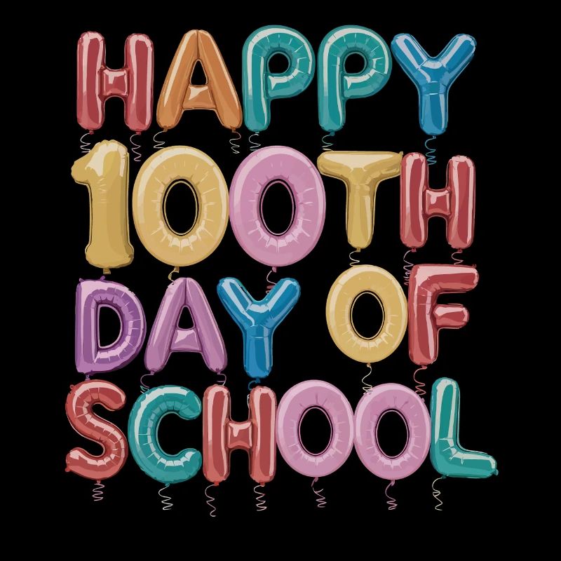 Conception de ballons du centième jour d’école
