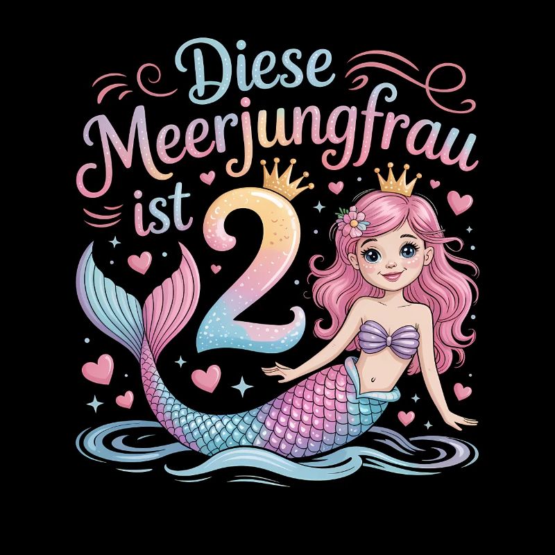 Cette sirène a deux ans de filles pour ses 2 ans