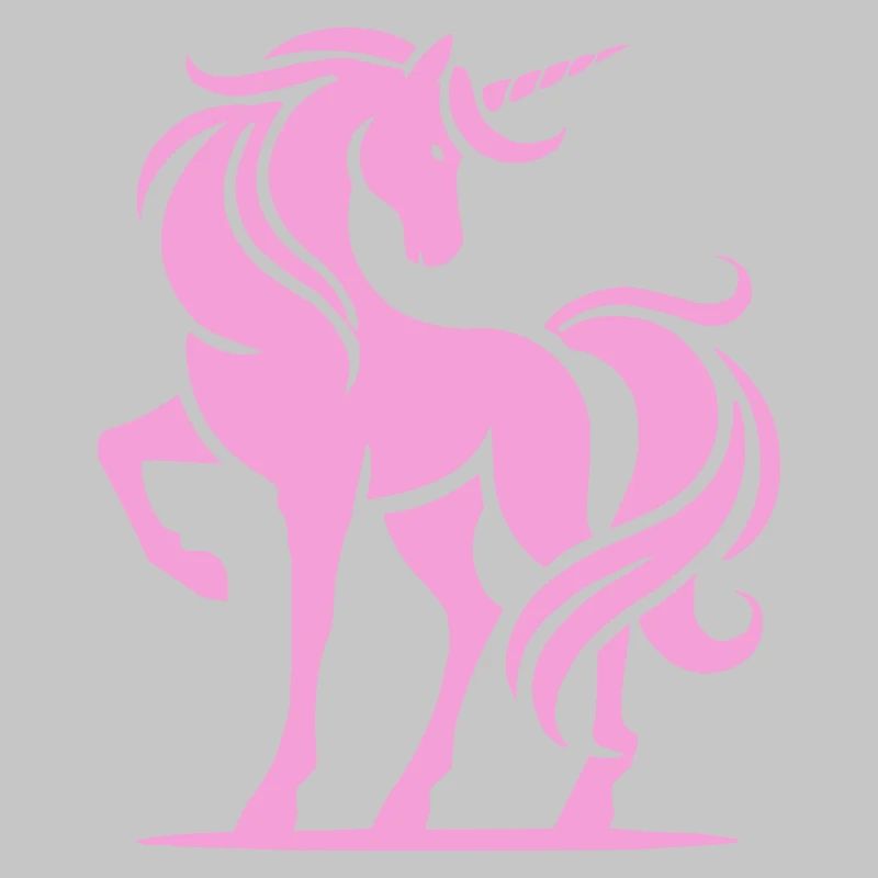 Pink Unicorn Silhouette