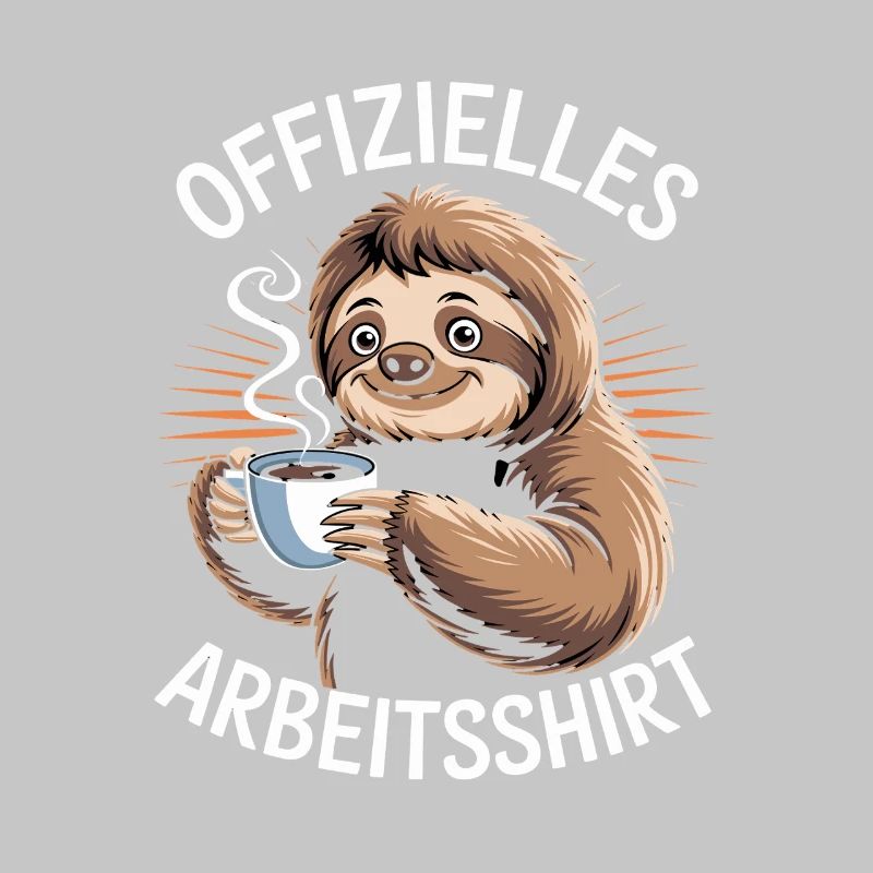 Official Work Shirt Funny Sloth With