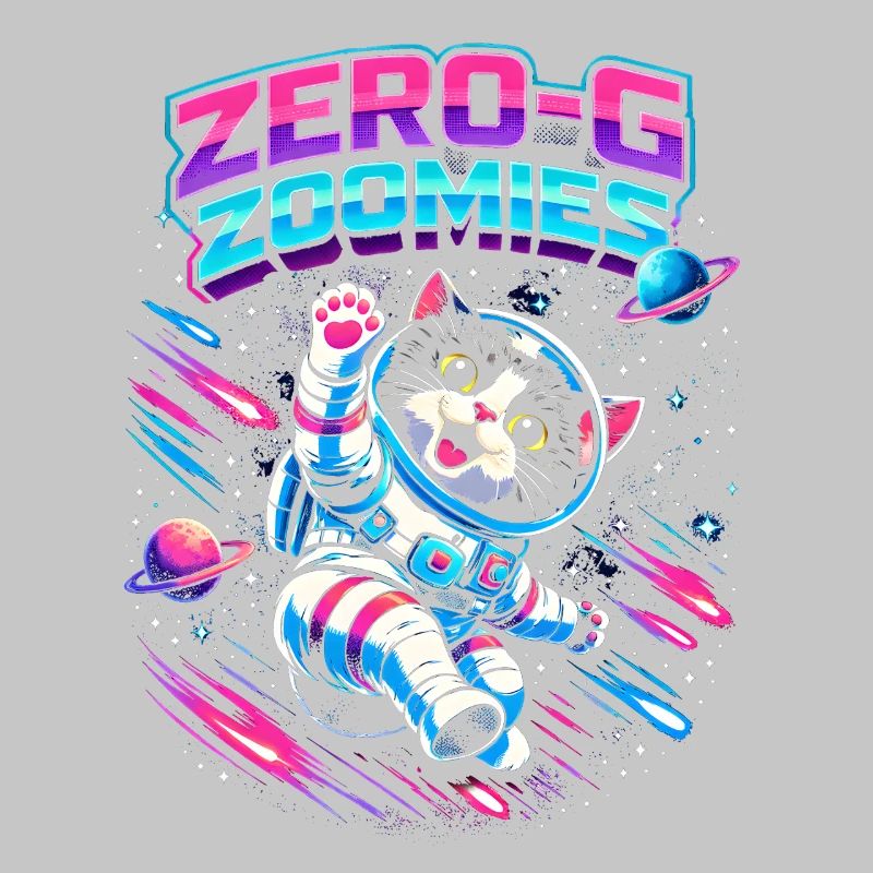 Null-G Zoomies | Humour spatial Astro Cat