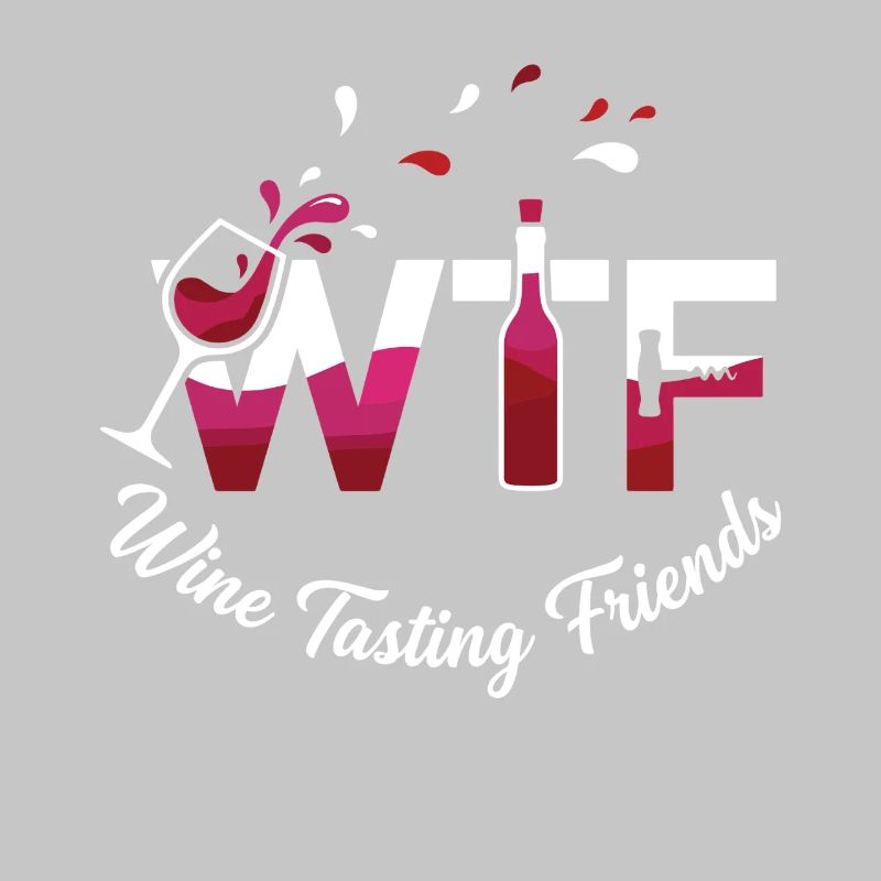 Graphique des amis dégustant de vin