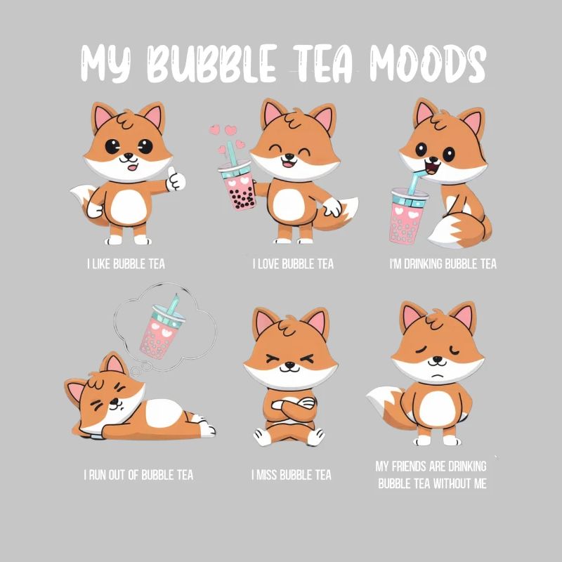 Mème du bubble tea de renard