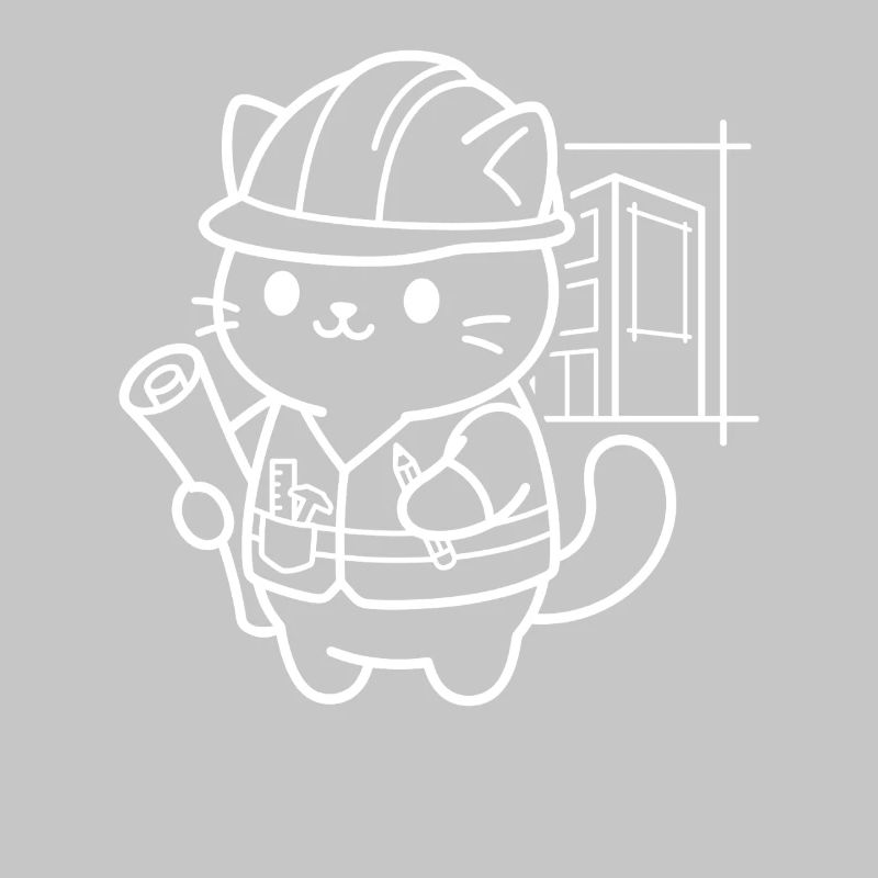 Architecte Kawaii Cat