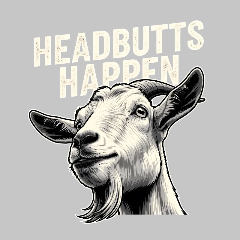 Headbutt happens | Goat Butt Humor
