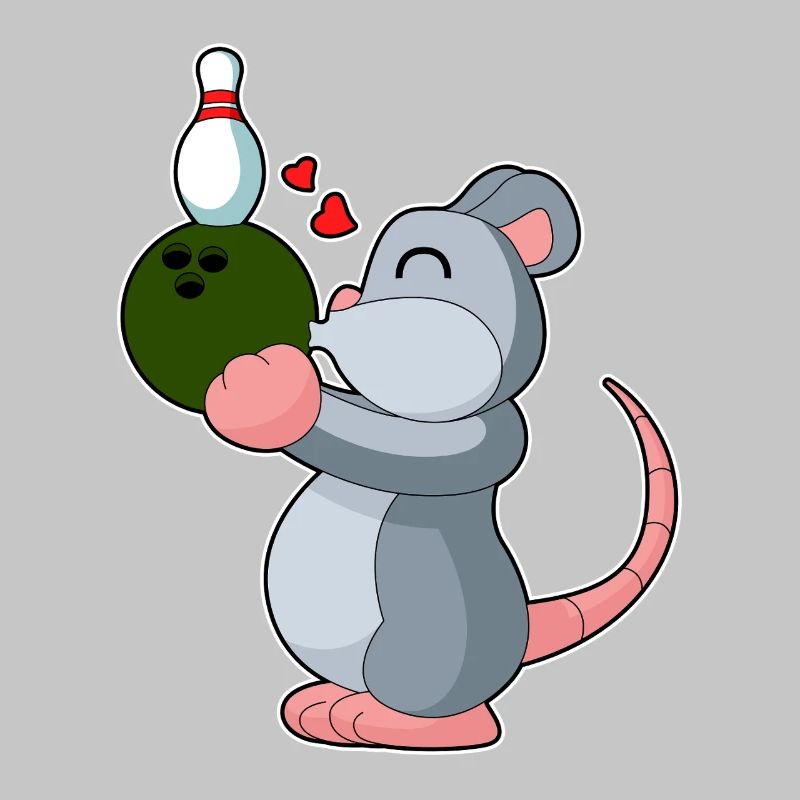 Mouse Bowling Bowling Ball Pin