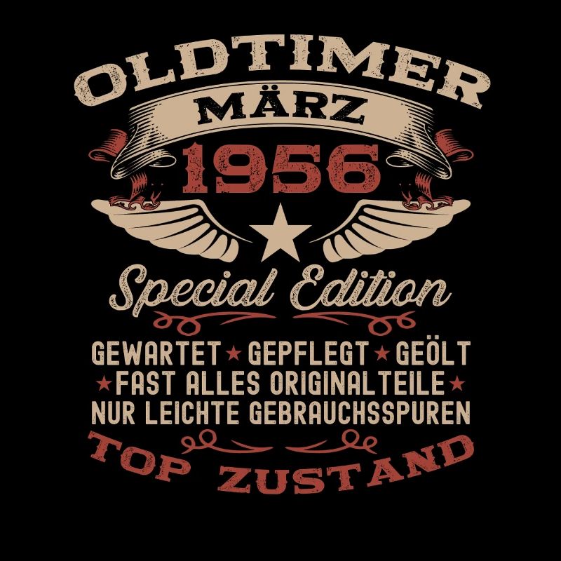 70. Geburtstag Geschenk Mann Oldtimer März 1956