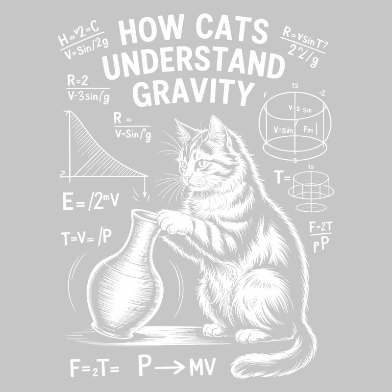 Dictions de chats de physique Blague de maths Cadeau de physique