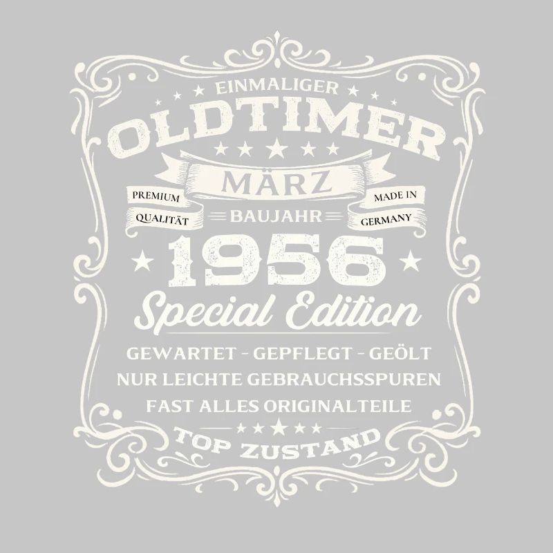 70. Geburtstag Geschenk Mann Oldtimer März 1956