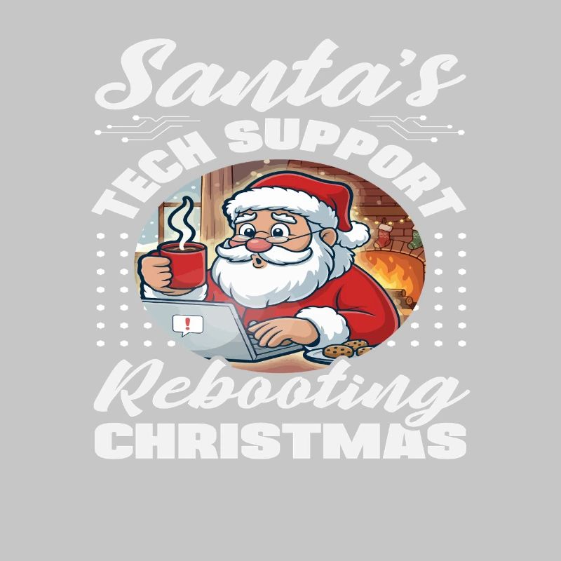 Weihnachtsmann Tech Support Weihnachten IT