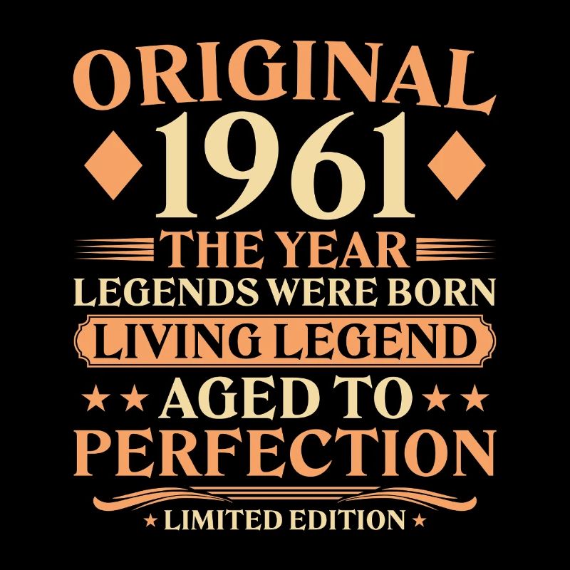 Original 1961 – 65th Birthday Vintage Design