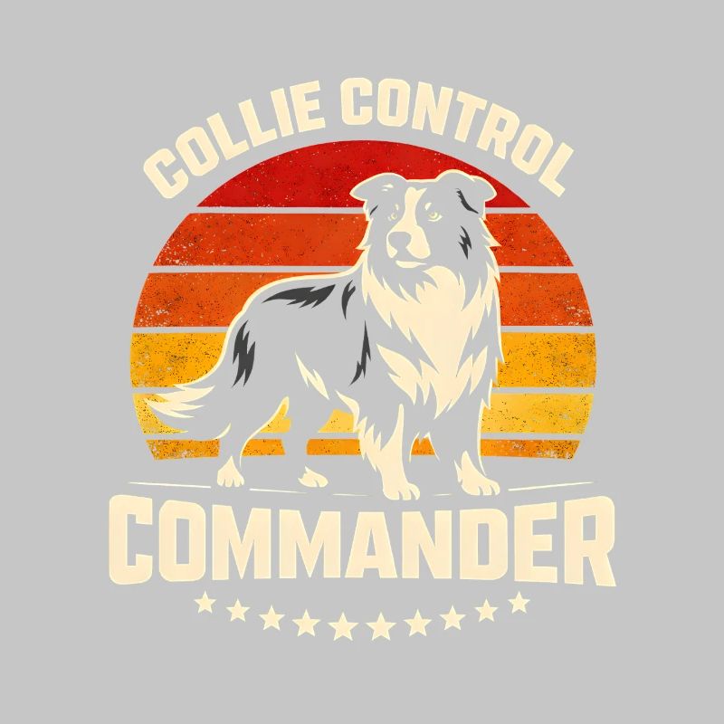 Collie Commando | Border Collie Retro