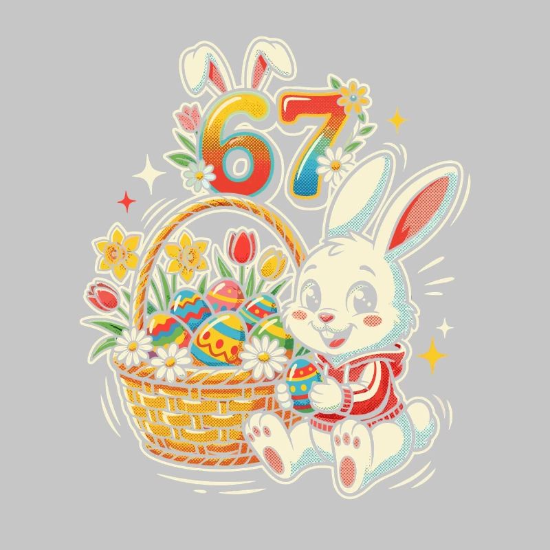 Easter Bunny with Colorful Easter Egg 67