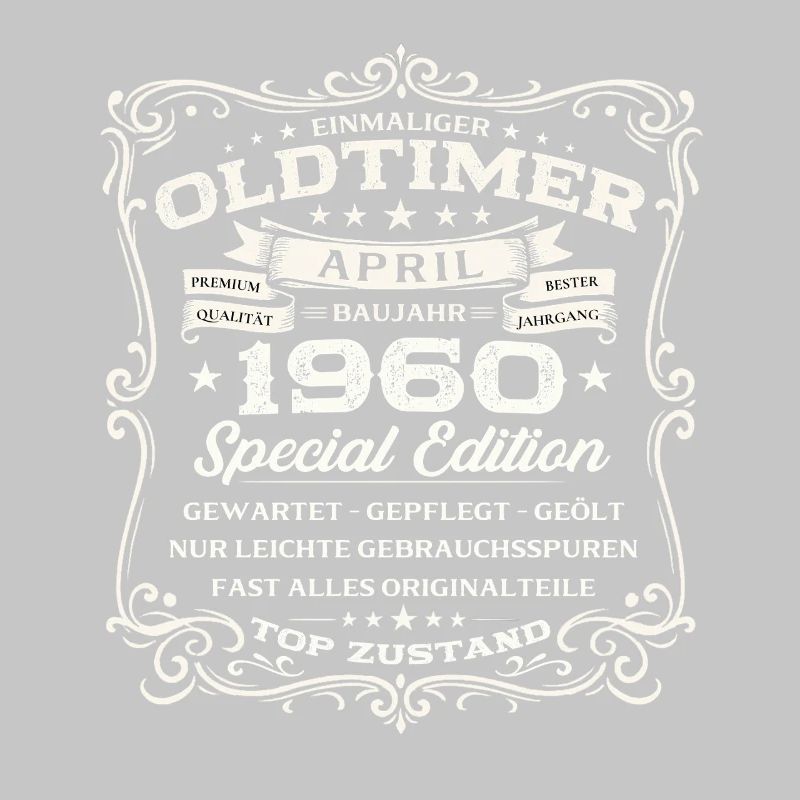 66. Geburtstag Geschenk Mann Oldtimer April 1960