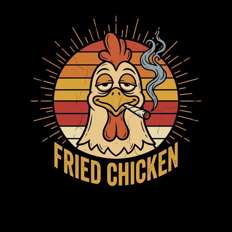 Retro Chicken Fried Chicken Sunset