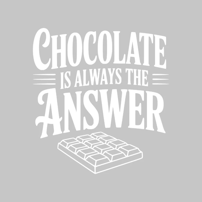 Le chocolat est toujours la solution