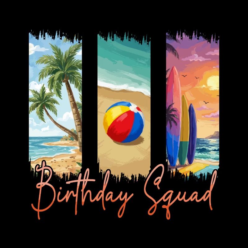 Birthday Squad Beach Summer Cruise