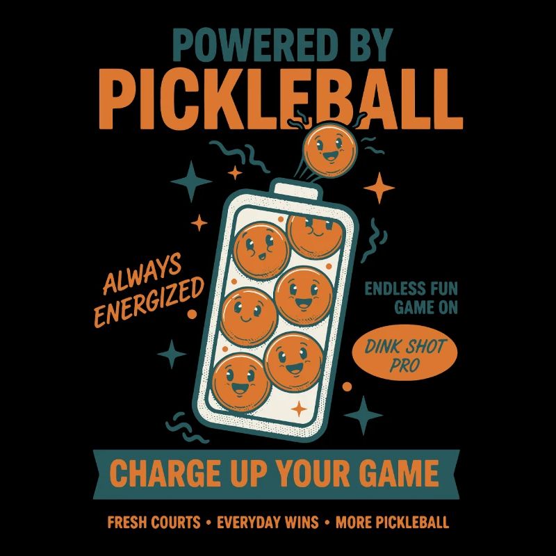 Pickleball Powered By Pickleball Funny Player