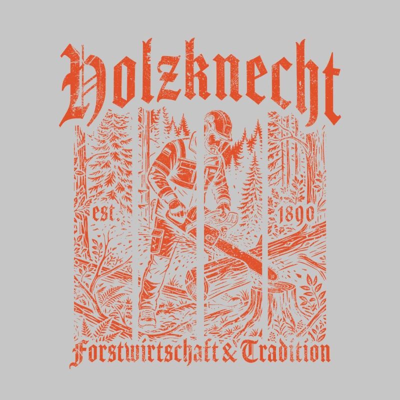 Forêt forestière bûcheron tronçonneuse