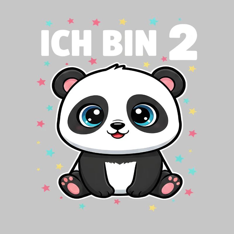 Ich bin 2 - Süßes Panda zum 2. Geburtstag