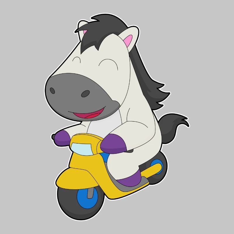 Pferd Motorroller
