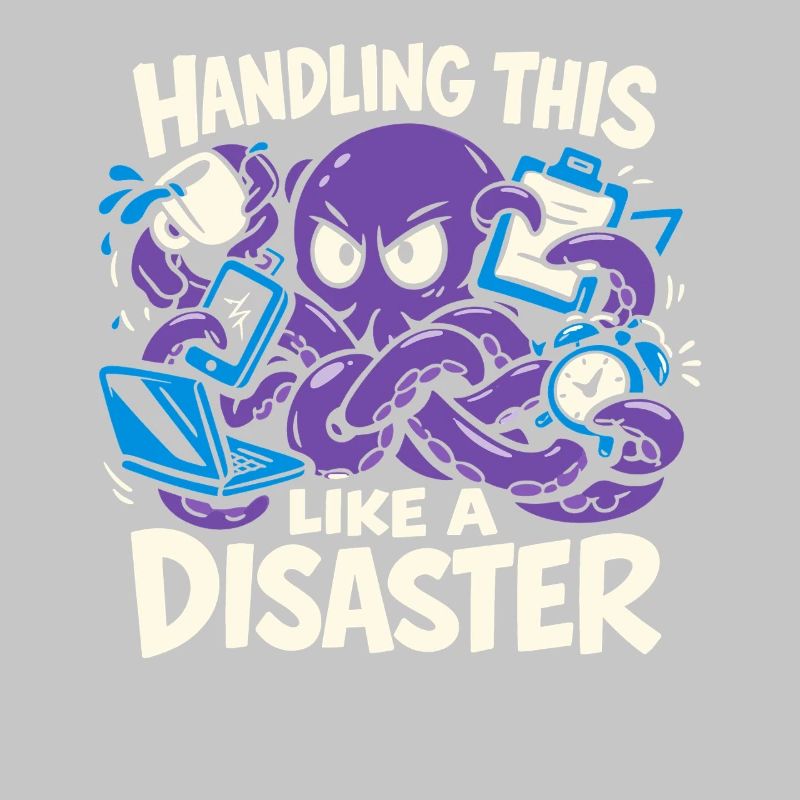 Funny Octopus Overstimulated