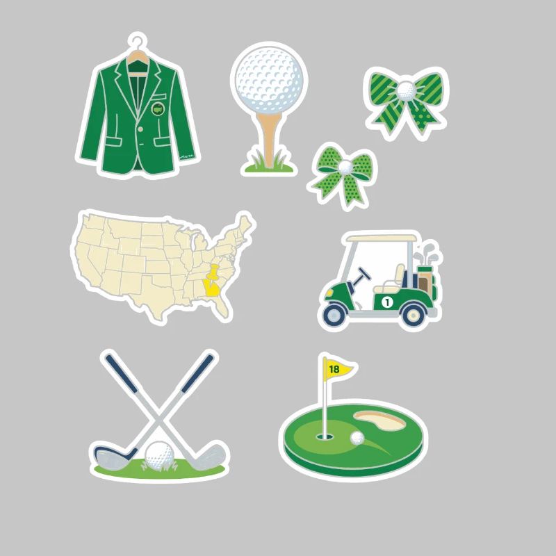 Ensemble d’autocollants Golf Universe