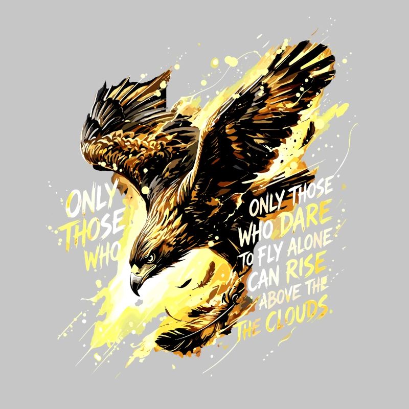 Art de citation de Fly Alone Eagle