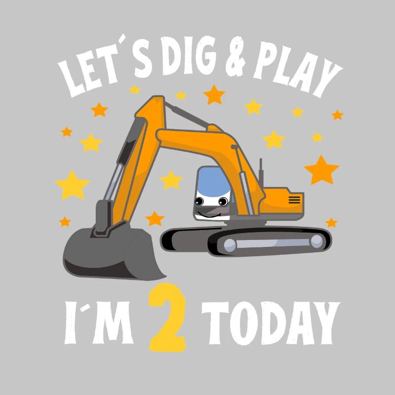 2. Geburtstag Junge 2. Geburtstag Bagger