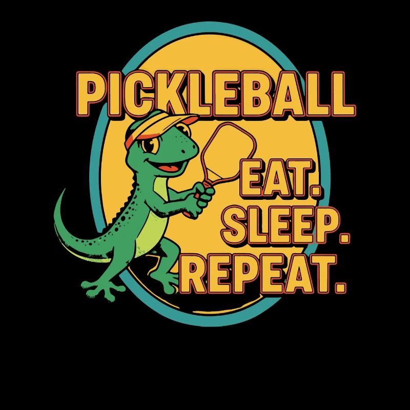 Pickleball Eat Sleep Repeat Funny Player