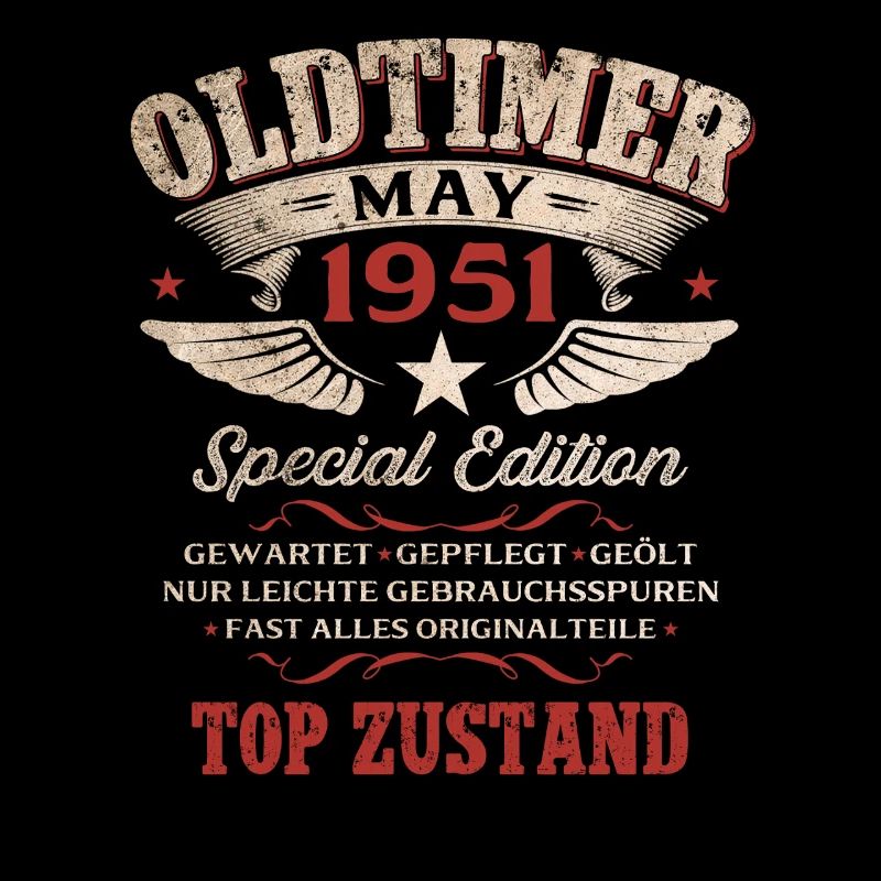 75. Geburtstag Geschenk Mann Oldtimer Mai 1951