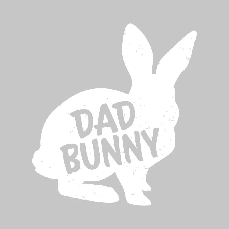 Graphisme de silhouette Papa Lapin