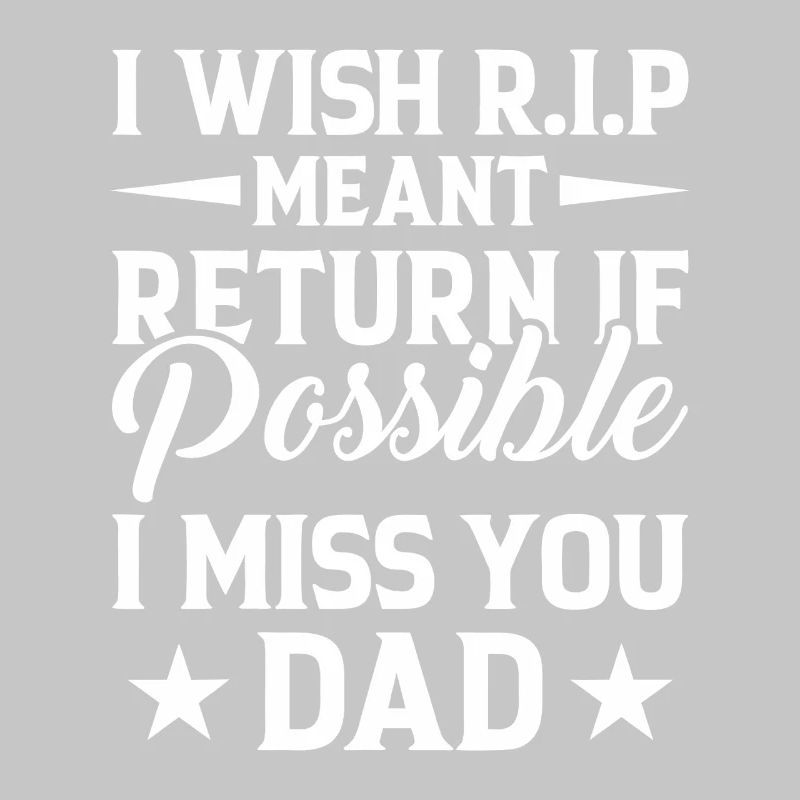 Typographie de l’hommage à Missing Dad RIP