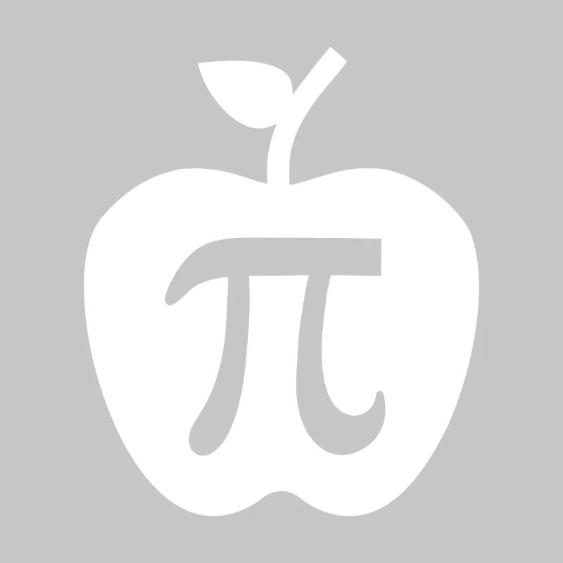 Pi Apple Minimalist Logo